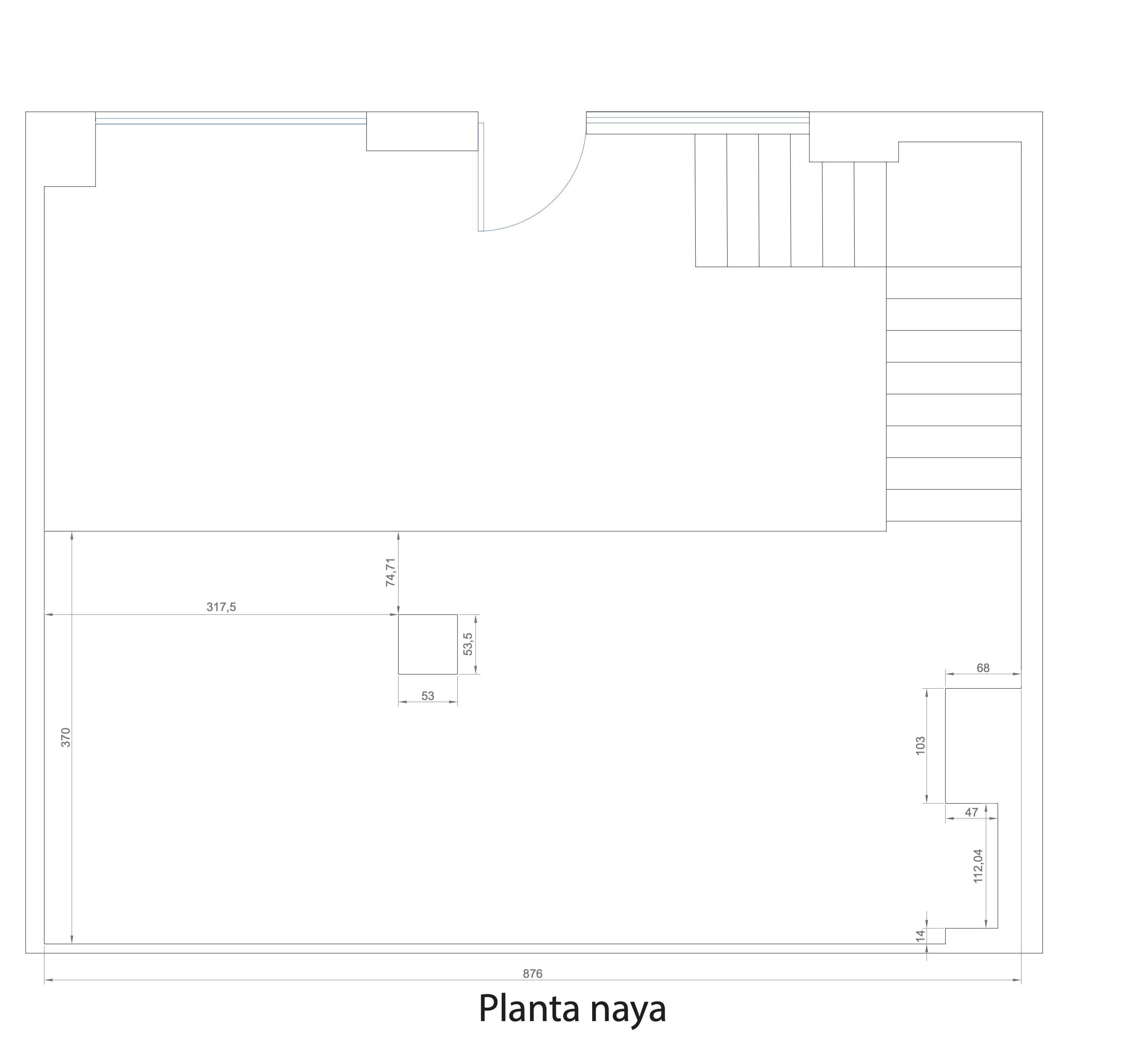 Plano planta naya / entreplanta