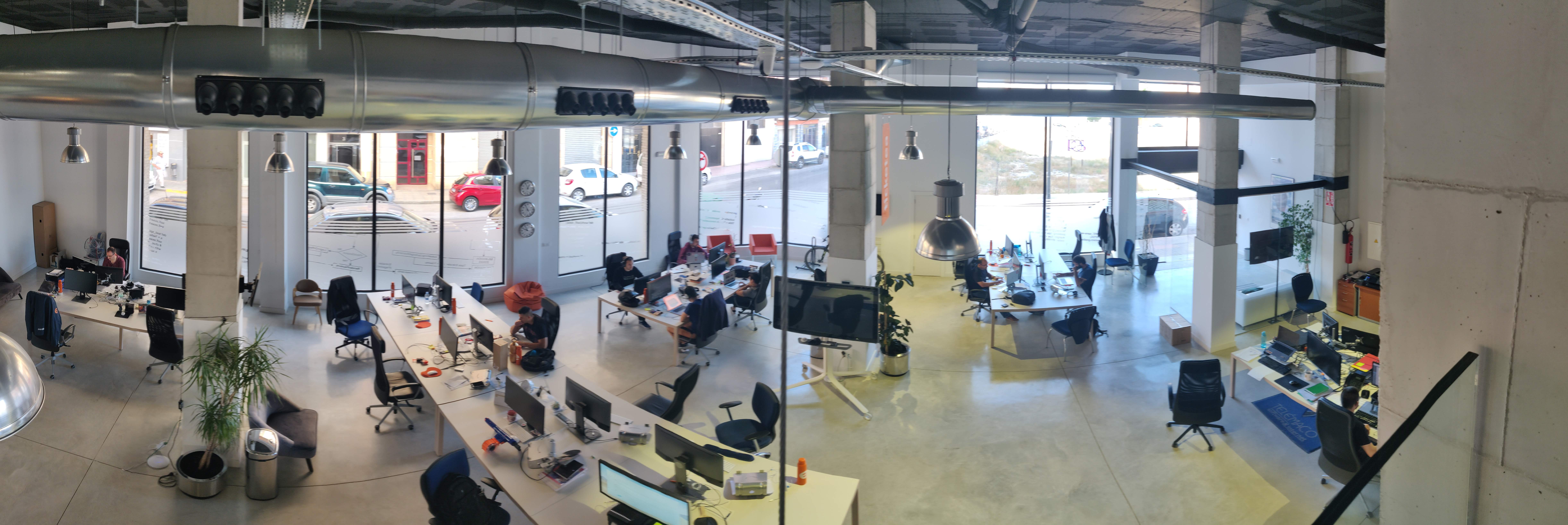 Vista panorámica de la oficina